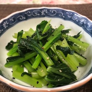 簡単おつまみ！小松菜の昆布茶和え